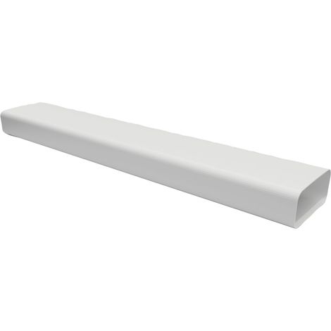 OPTIMAIRO N14004 Flachkanal, Lüftungskanal Luftführung Belüftung, geräuscharm energieeffizient, Kunststoff weiß 175x80x1000 mm (1/3)