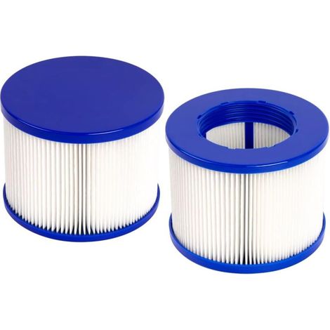 Cartucho de filtro para spa Gymax, filtro de 75 x 100 mm, paquete de 2 filtros de rosca. (1/4)