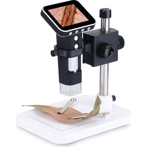Microscope électronique numérique à loupe avec écran de 3,5 pouces et éclairage LED pour cartes mères de circuits imprimés et bijoux 3 en 1 (1/5)