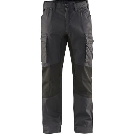 BLAKLÄDER - Pantalone service grigio scuro / nero