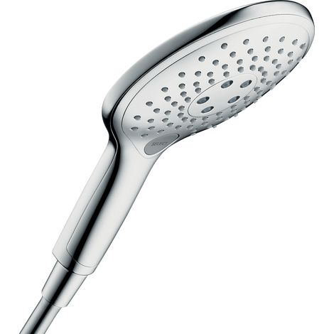 Hansgrohe – Pommeau de douche RAINDANCE SELECT S 150 mm – 3 jets RainAir, CaresseAir, Mix – Finition chromée – QuickClean pour nettoyage facile (1/10)