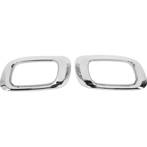Pair of Rear Bumper Exhaust Pipe Trim Caps, Clip-on Decorative Rear Covers in ABS-Plated Material, Compact Sedan Body Style 2021-2026 (1/5)
