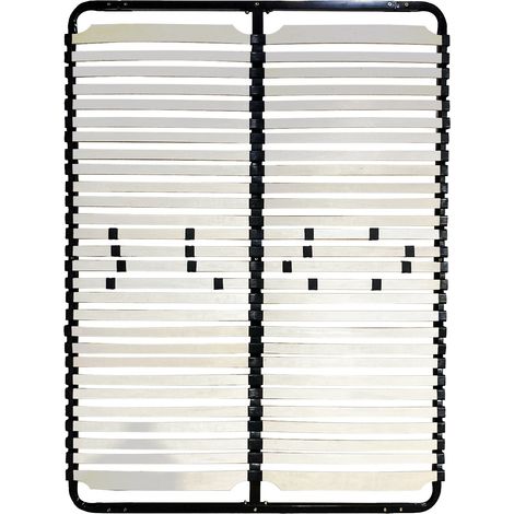 DOZE Sommier à lattes réglables 180x200 cm sans pieds