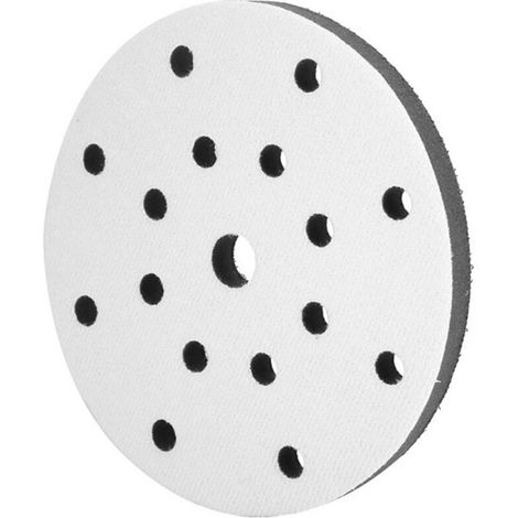 Tampon de ponçage souple diamètre 150mm avec 15 trous - Coussin d'interface pour disques abrasifs (1/5)