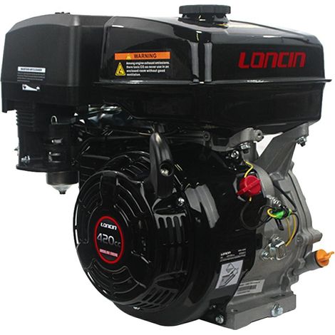 14 HP LONCIN G420 F T/Q Motore Benzina Albero Cilindrico 25,4 mm