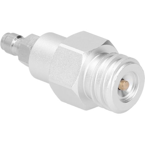 Adaptateur de bouteille de CO2, connecteur à déconnexion rapide, remplacement pour fournitures de boissons gazeuses, argent (1/5)