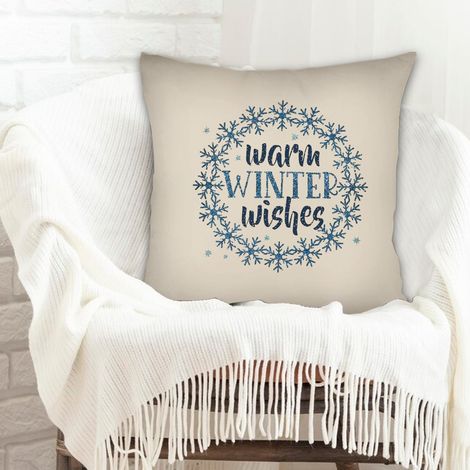Housse de coussin 45x45 cm en polyester lavable pour canapé lit chaise décoratif de ferme la saint-valentin (1/5)