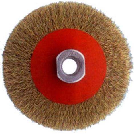 Spazzola conica Bellota 50815-1002 Filo ondulato industriale in ottone