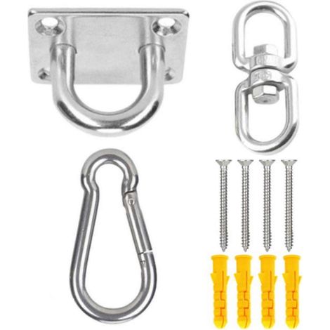Sonnensegel, robustes Befestigungszubehör für Garten, Terrasse, Markise, Montageset – 4-teilig