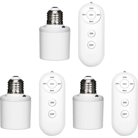 Culot d'ampoule télécommandé sans fil pour économies d'énergie à la maison (1/5)