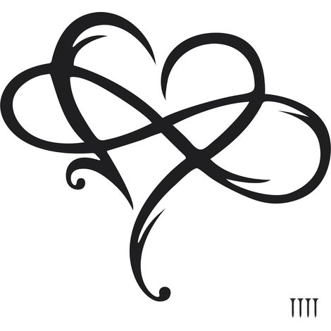 Decorazione murale in metallo - Cuore infinito, scultura in ferro battuto, ornamento a forma di cuore da appendere per il soggiorno