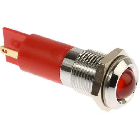 Voyant Rouge RS PRO, dia. 14.5mm, 240V c.a., IP40 ( Prix pour 1 )