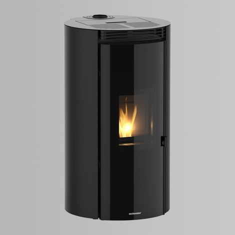 Estufa de Pellets Canalizable 12 kW KEA Negra hasta 96 m² (1/5)