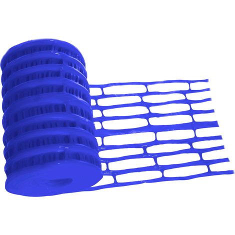 Grillage avertisseur NF bleu pour signalisation d'eau potable – Résistance mécanique – Tenue de couleur certifiée – 25mx30cm – Samex