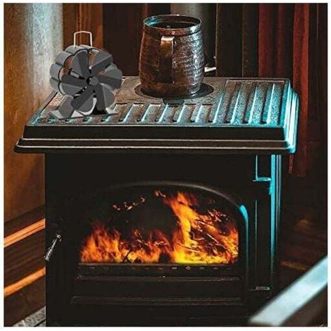 Ventilador para mini estufa/Ventilador silencioso para circulación de calor/Ventilador para estufa de leña/Ventilador para chimenea ecológica (1/3)