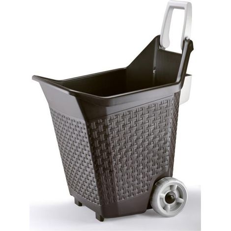 CARRIOLA MULTIUSO 'KART' 76 lt, cm 59x50x72h - Colore Cacao (1/5)