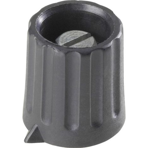 TRU COMPONENTS 1557338  Drehknopf  Schwarz (matt) (Ø x H) 15 mm x 16 mm 1 St.