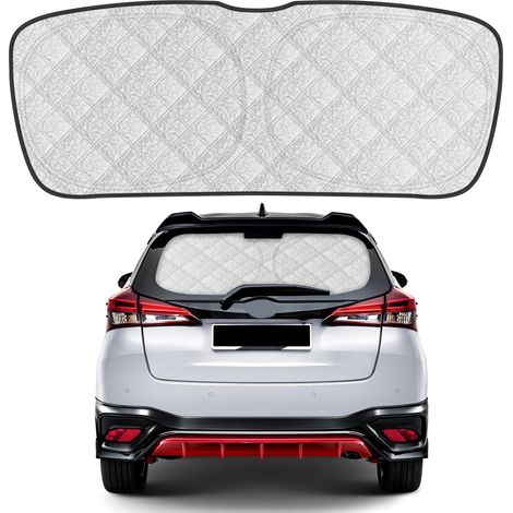 Pare-Soleil pour Lunette Arrière Remplacement pour Toyota Yaris 2020-2026, Pliable Pare-Soleil pour Pare-Brise de Voiture, Bloque 99% des Rayons UV et Maintient Votre Véhicule au Frais,- (1/5)