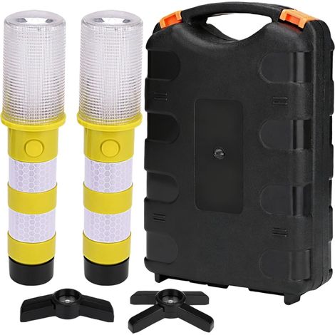 Feux de Remorque Sans Fil Aimantés Feu D'Avertissement Portable (1/5)
