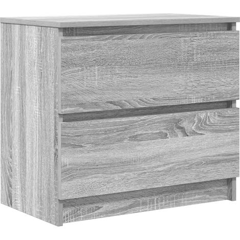 Mueble TV práctico con espacio de almacenamiento 60 x 35 x 54 cm madera contrachapada gris 020051731 (1/5)