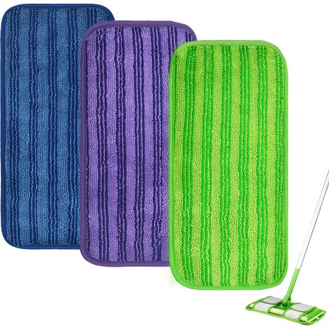 Lntyq 3er-Pack waschbare Ersatz-Mopptücher aus Mikrofaser (1/5)