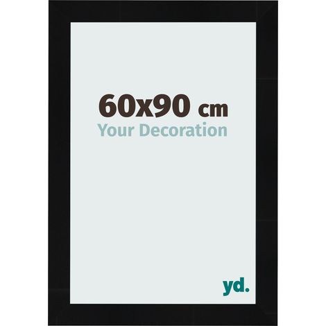 yd. - Cadre photo 60x90 - Noir Brillant - MDF - Pisa (1/5)