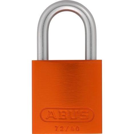 Abus Vorhangschloss Aluminium 72LL/40 orange vs. 1 Schlüssel (1/2)
