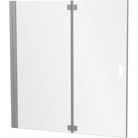 JACOB DELAFON Mampara de bañera tipo cápsula para instalar en hornacina, Cromo 120 x 140