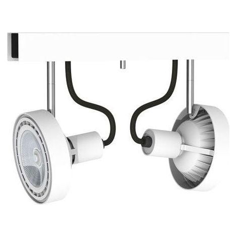 Plafonnier rail 2 spots Nowodvorski Cross blanc ES111 (1/2)