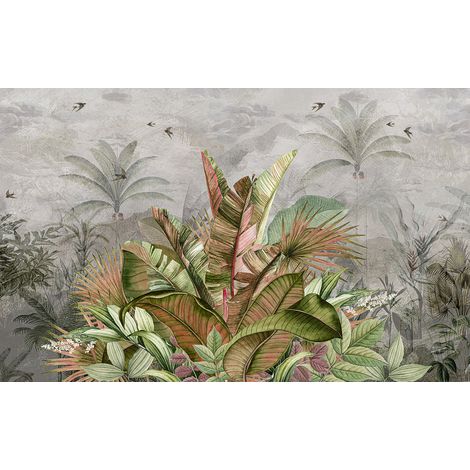 Papier peint panoramique - Plantes Tropicales - 130 cm x 81 cm (1/2)