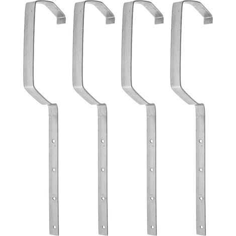 Supports de gouttière robustes en métal 4 pièces pour l (1/5)