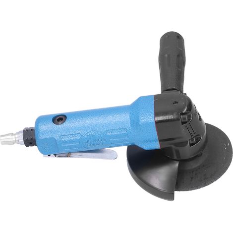Meuleuse d'angle pneumatique 4 pouces, coupeuse pneumatique portable, entrée d'air 1/4 pouce, 11 000 tr/min, KP-631, bleue.