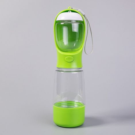 Gourde 3 en 1 eau & nourriture pour chien(Vert 550 ml)