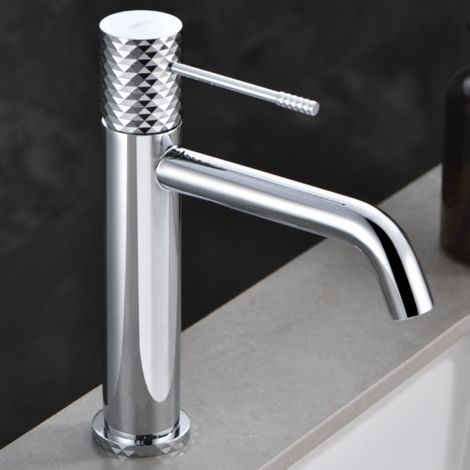 Imex -  Grifo Monomando Lavabo Caño Bajo Cromado Serie  Génova (1/4)