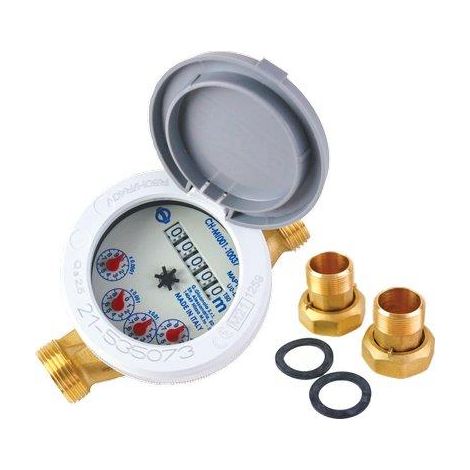 CONTATORE ACQUA FREDDA DOMUS DBRF15  QUADRANTE BAGNATO 1/2 M