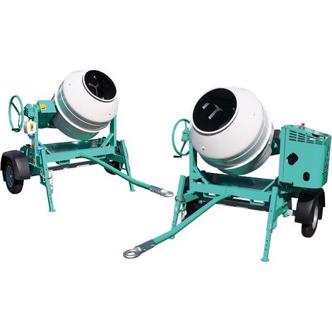 Imer - Bétonnière thermique tractable HONDA GX 160, 4 kW 345L - S 350 R