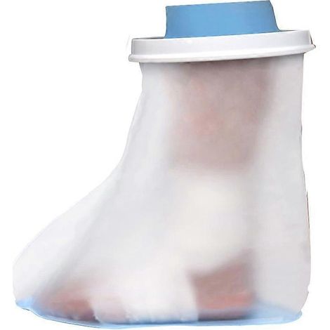Couvre-pieds imperméable pour adulte sous la douche, couvre-plâtres avec fond antidérapant et rembourré, étanches. (1/5)