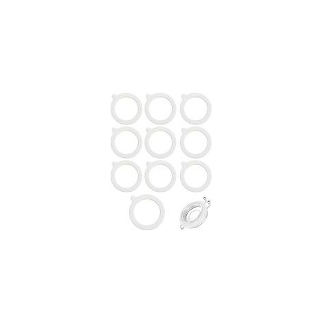 10 Pièces Rondelles, Joints de Bocal en Silicone Universelles Convient aux Bocaux en Verre, Bocaux Scellés Faits Maison, etc.(Diamètre Intérieur 7cm)