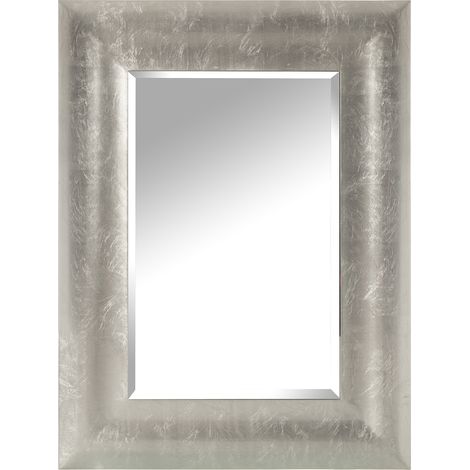 Miroir Bois Argenté 60X2X80 Cm, Bois : Dm (1/5)