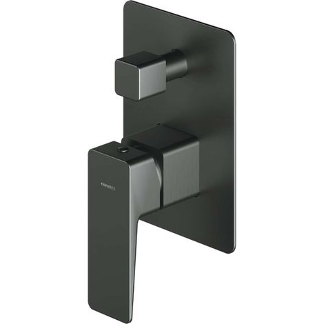 OMNIRES Parma - Grifo empotrado, para 2 aparatos, con cuerpo, grafito PM7435GR (1/2)