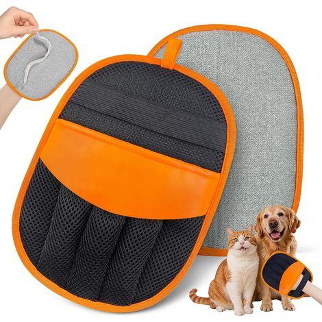 Guanto per la toelettatura di animali domestici con aderenza statica, spazzola per cani e gatti, spazzola per la toelettatura di animali domestici (1/4)