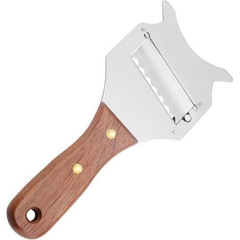 Râpe - - Râpe Truffe et Fromage - Acier Inoxydable - Bois - Compatible Lave-Vaisselle (1/4)