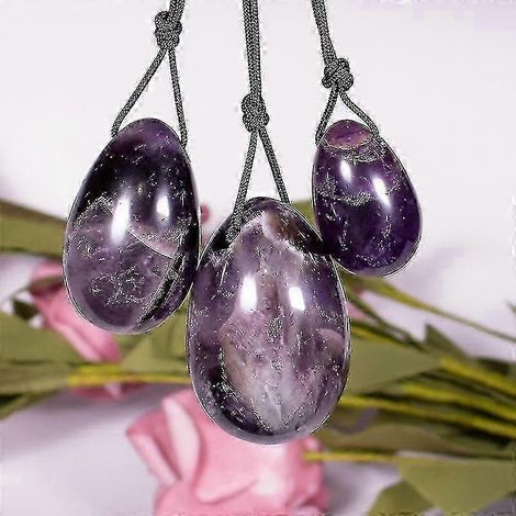1 Ensemble d'œufs de yoni en quartz rose naturel, jade, cristal de guérison, bâtonnet de massage, pierre pour exercices de Kegel, pierre de guérison Reiki pour femmes - Yvan (1/5)