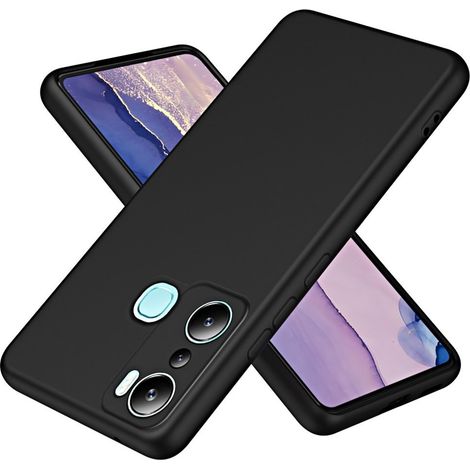 Funda para Infinix Hot 20i, Silicona Lite, Negra (1/3)