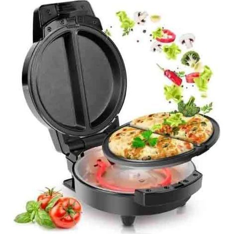 Duronic OM60 Omelette française Gril à crêpes 600W 2 omelettes à la fois et 2 plaques de Cuisson Pieds amovibles fixes de Sécurité Sandwichs Oeufs frits Demi-lunes Gaufres Toasts Petit-déjeuner