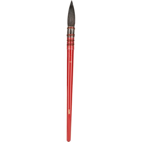 Watercolor Paint Brush Squirrel Hair Tip Red Handle Hand Tie Iron Circle Acrylic Artist SupplyRed No. 7 (1/5)