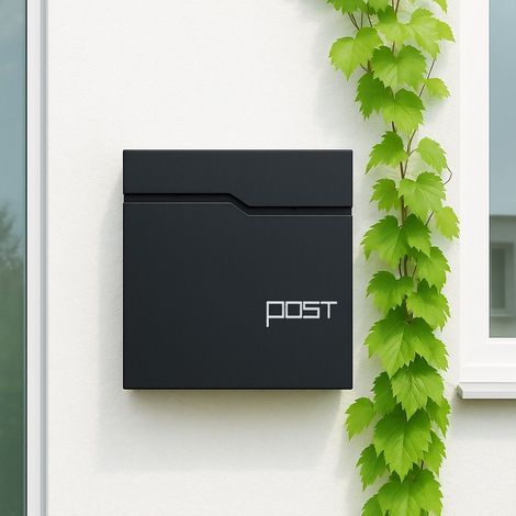 Briefkasten mit zeitungsfach - modernes design sicheres schloss