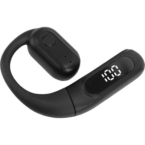 Casque Bluetooth à Oreille Unique avec Son Directionnel et Crochet Rotatif pour Les Déplacements et l'exercice, Port Confortable, Batterie Rechargeable Intégrée (Black) (1/5)