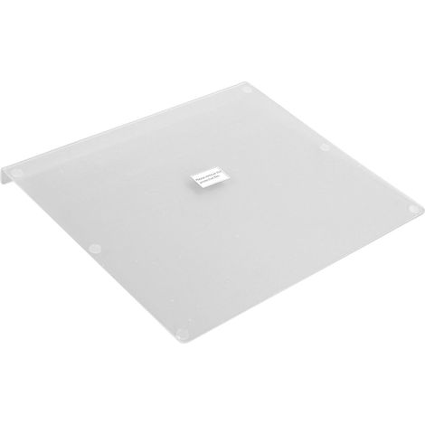 Planche à découper antidérapante en acrylique transparent pour la cuisson et la découpe des fruits et légumes, 450 x 350 mm / 17,7 x 13,8 pouces (courbure de 30 mm incluse). (1/5)