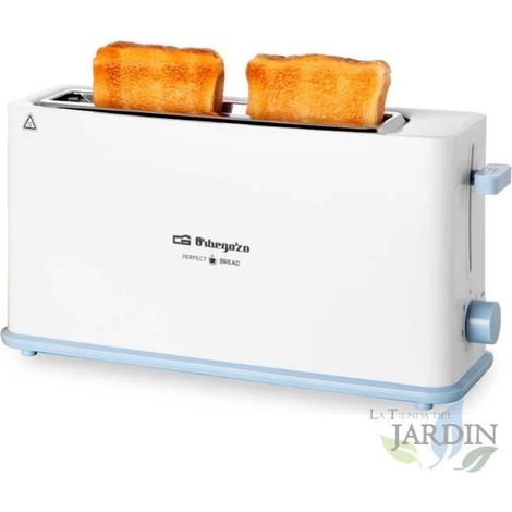 Orbegozo Langschlitztoaster.  Breiter Schlitz für dickes Brot 36 mm.  Zusätzliches Liftsystem.  Leistung 850W.